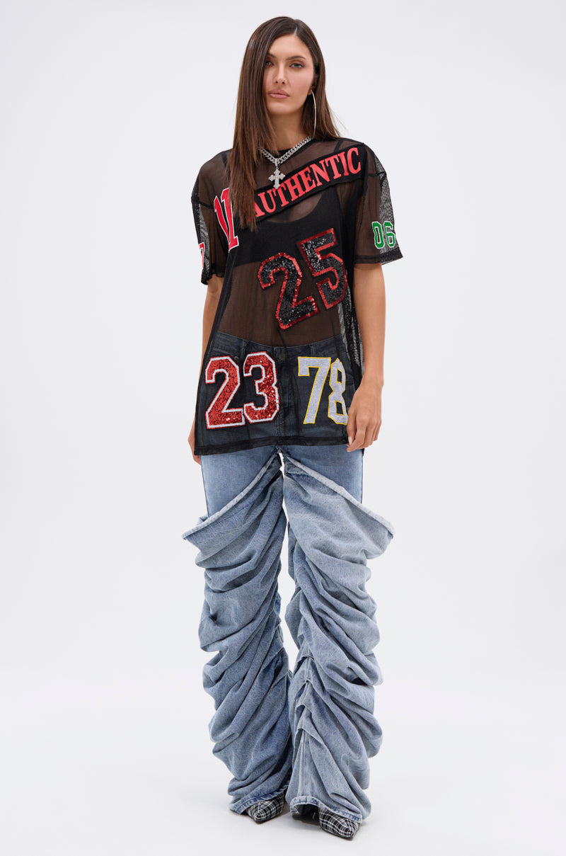 ALL DEM NUMBERS MESH TSHIRT