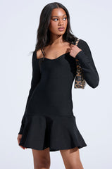 IN THE MOOD BANDAGE MINI DRESS