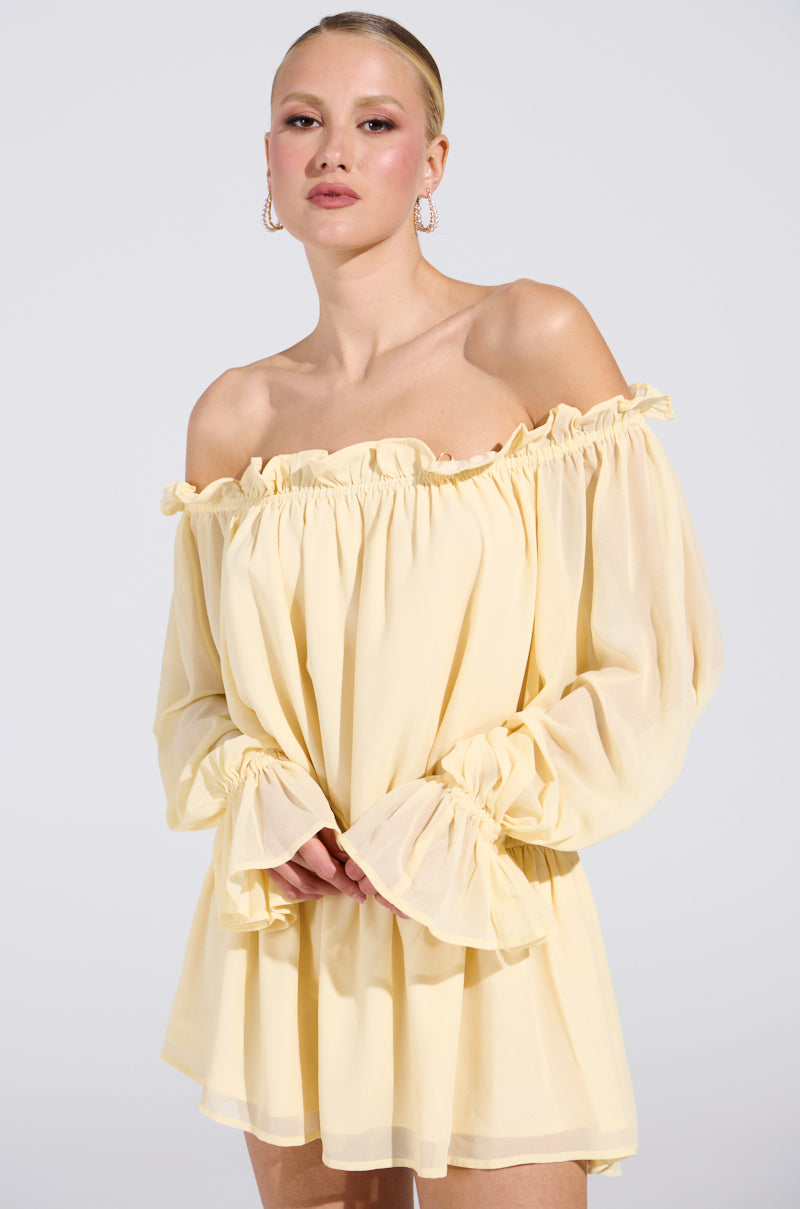 ON YOUR MIND CHIFFON MINI DRESS