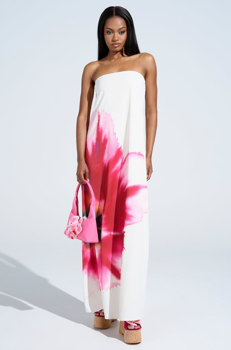 SWEET AND SPICY SATIN MAXI DRESS