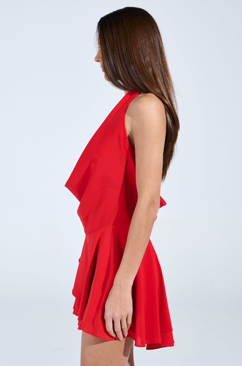 ALL ABOUT ME MINI DRESS IN RED