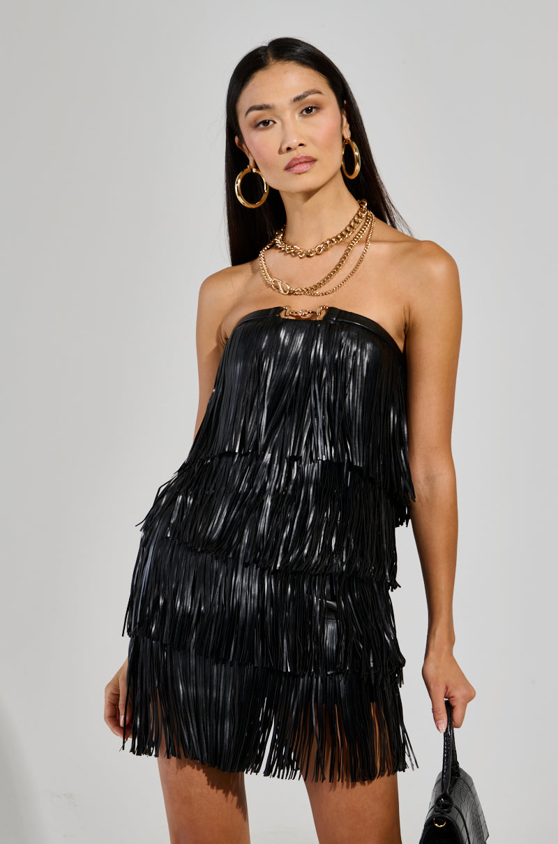 FRINGE ME UP MINI DRESS
