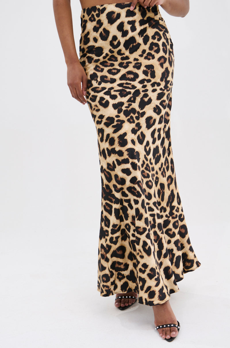 LOSING IT CHEETAH MAXI SKIRT