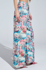 FEMALE FANTASY PRINTED DENIM PANTS