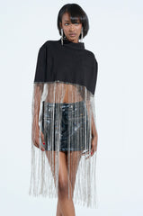 NEW LEVEL SHINE CROPPED BLOUSE