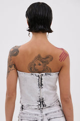 FEELING FREE GREY DENIM CORSET