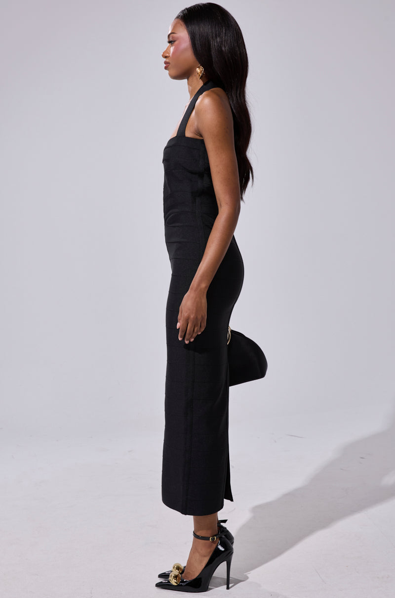 LOVELY DAYS BANDAGE MIDI DRESS