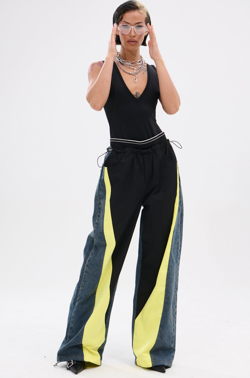 HARDEST TO LOVE COLORBLOCK DENIM PANT