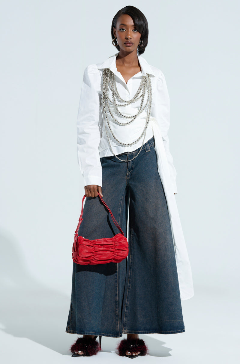 LOTS OF LOVE FOR YOU LOW RISE DENIM PANT