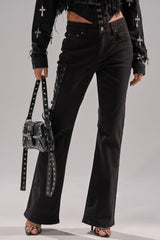 LOW LIFE LACE-UP JEANS