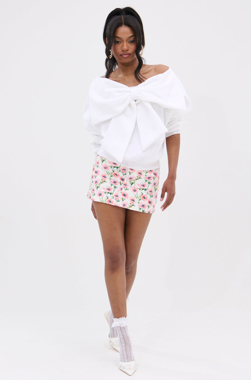 FLOWER GIRL MINI SKIRT