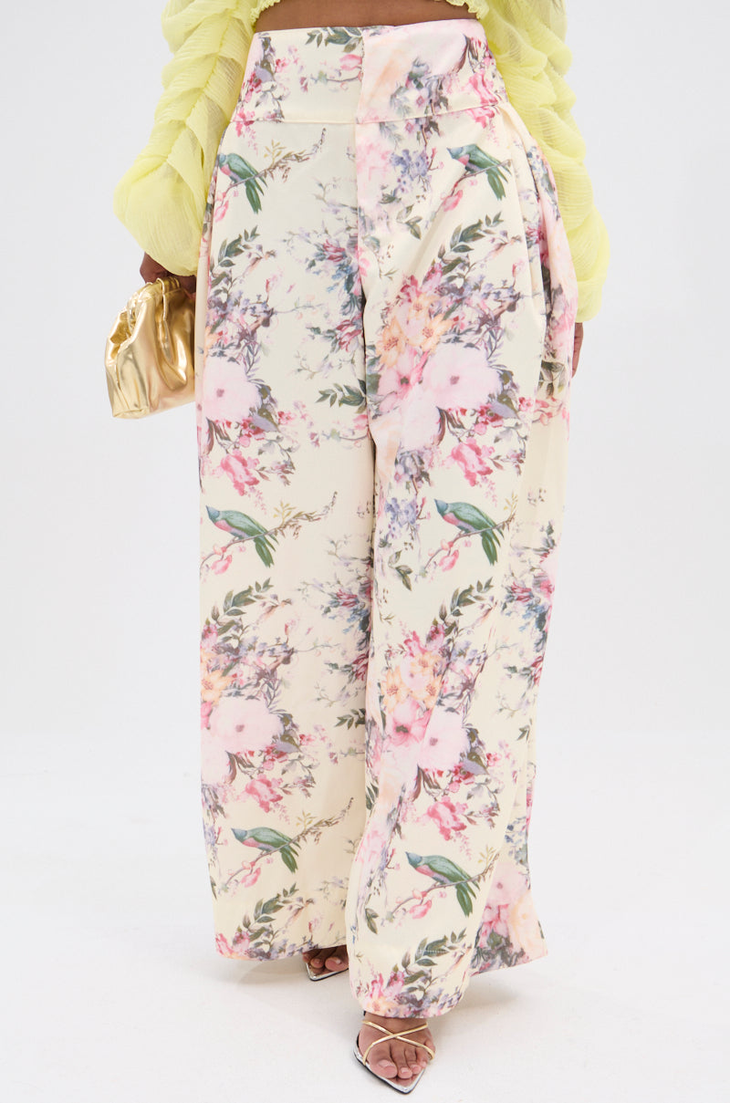 SABRINA FLORAL WIDE LEG PANT