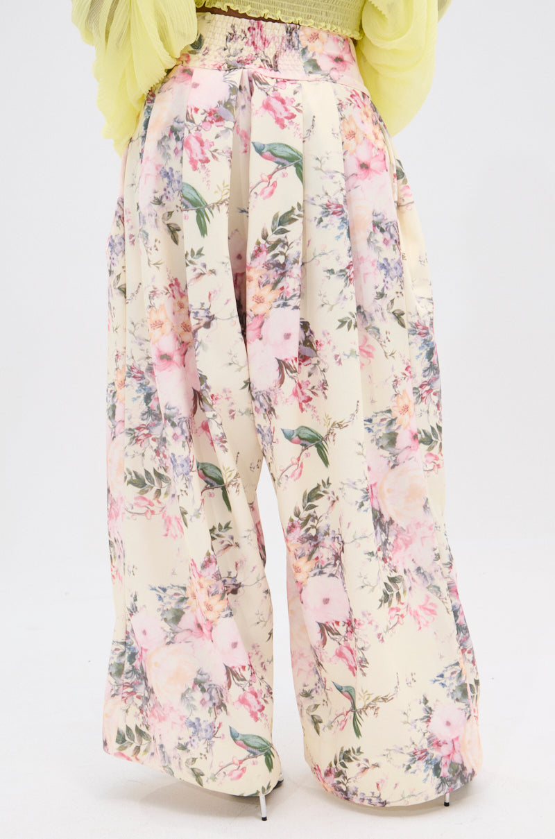 SABRINA FLORAL WIDE LEG PANT