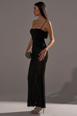 UNTOUCHABLE RHINESTONE MAXI DRESS