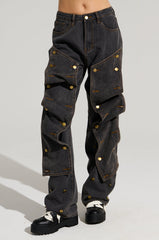 UNBUTTON ME DENIM JEANS