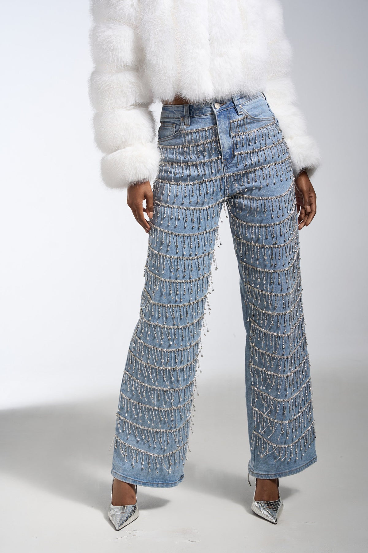 DRIP DRIP EMBELLISHED DENIM