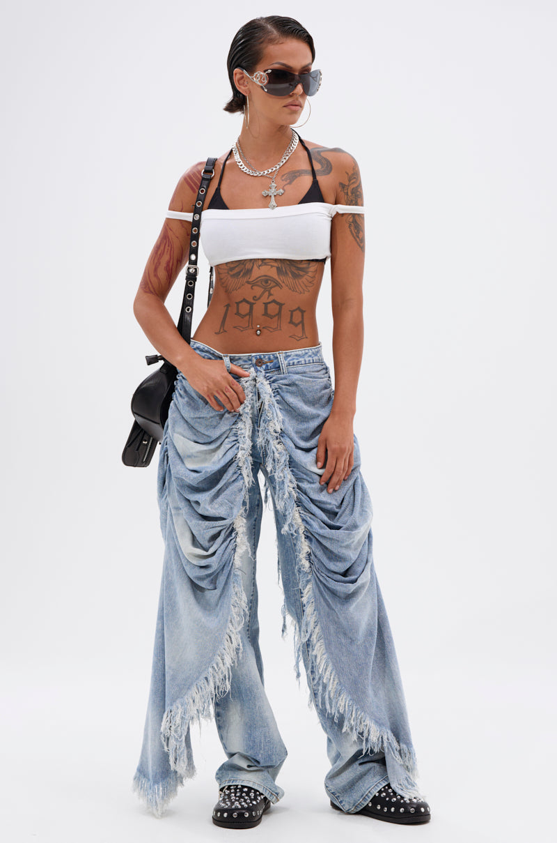 ALL OVER THE PLACE DENIM PANT