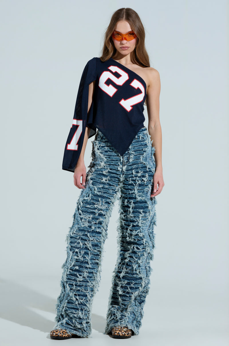 TURN AROUND DISTRESSED DENIM PANT