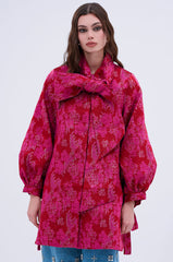 AMALIA TIE NECK TRENCH