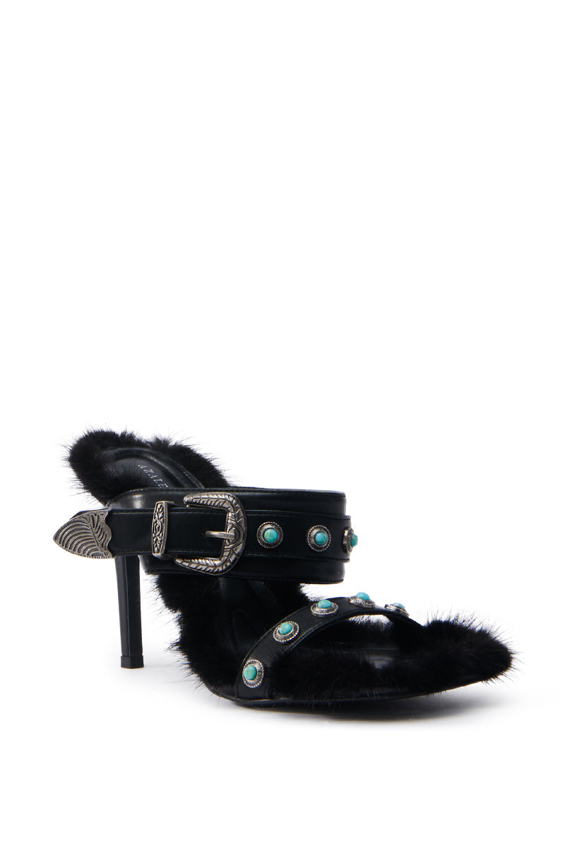 AZALEA WANG AUGER BLACK SANDAL