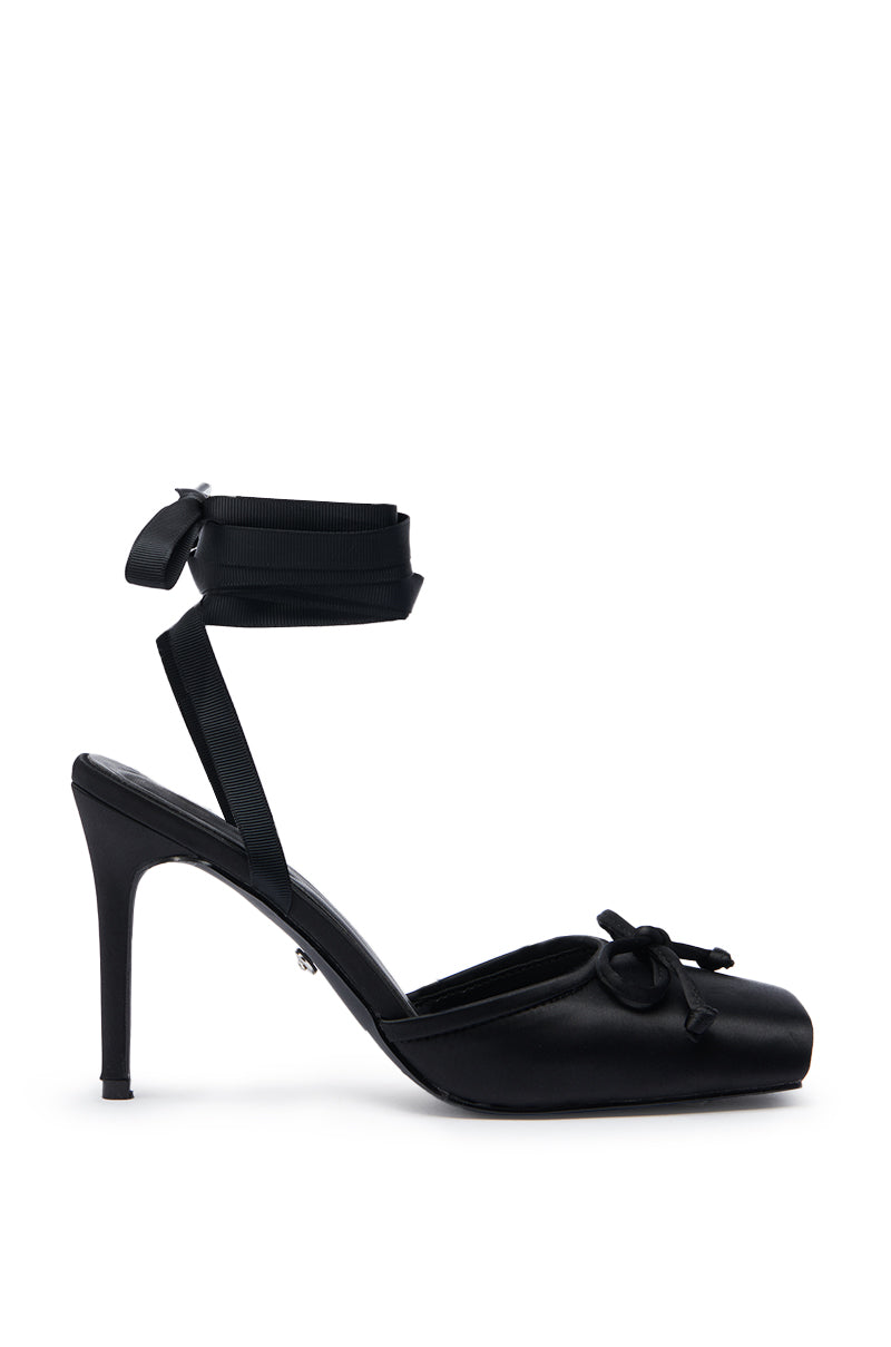 AZALEA WANG AURORIA BLACK BALLET PLATFORM PUMP