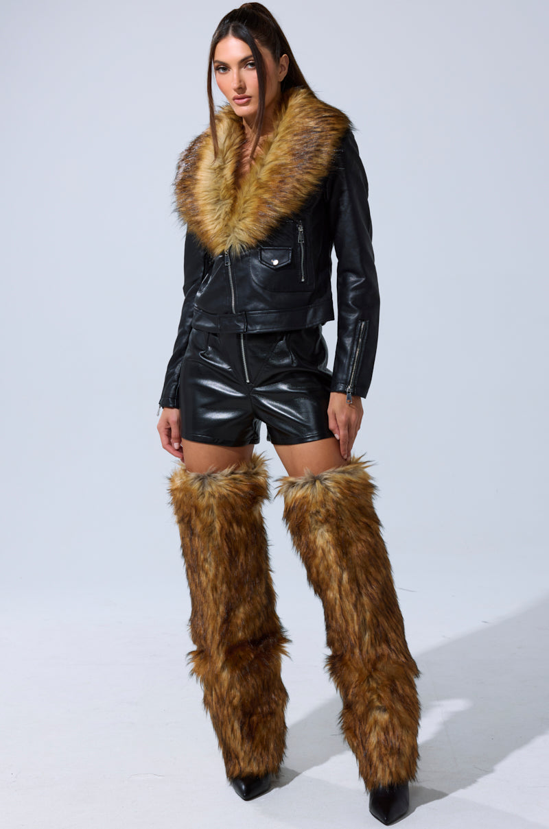 AUSSY FUR COLLAR MOTO