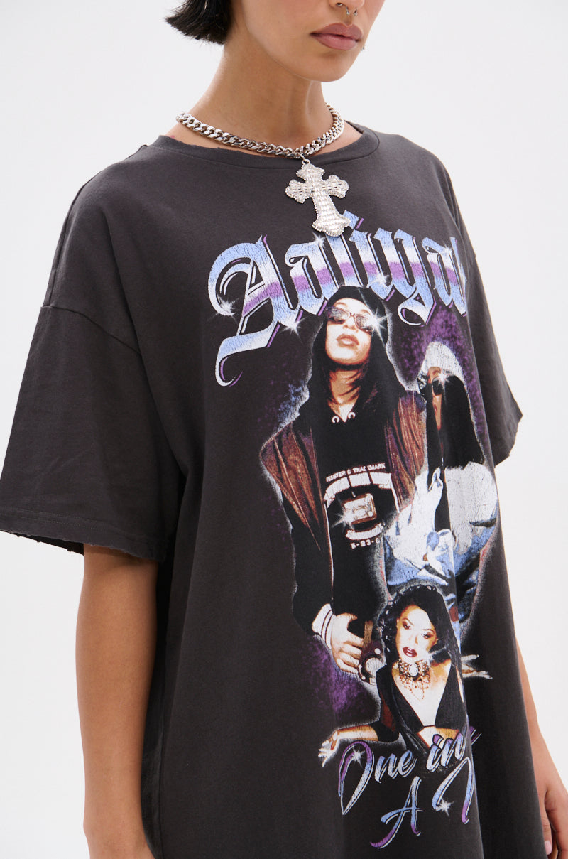 AALIYAH FOREVER GRAPHIC TSHIRT DRESS