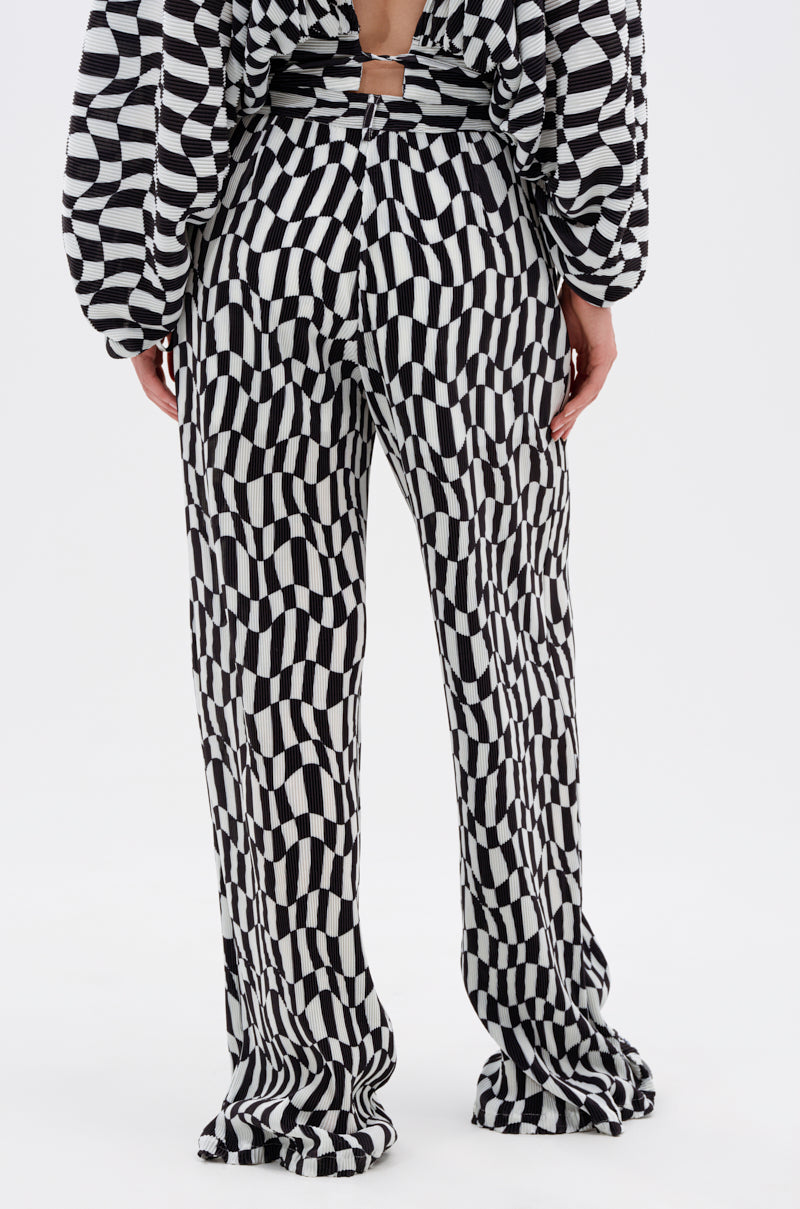 BARI CHECKERED TROUSER