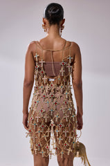 EVE CROSS CHAIN MINI DRESS
