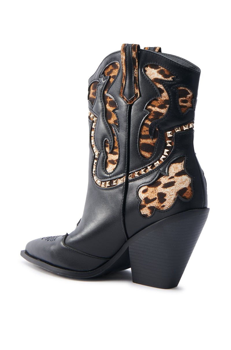 AZALEA WANG BRIGGITTA LEOPARD BOOT