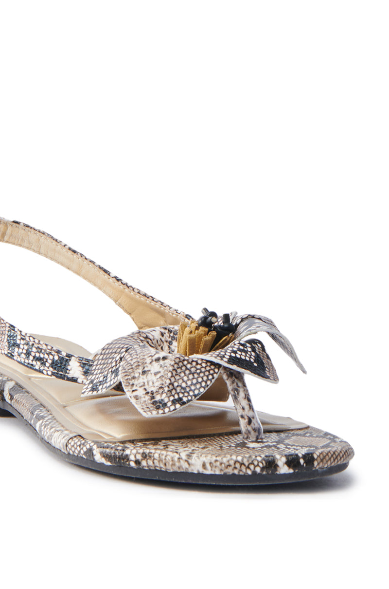 AKIRA BRUNA SNAKE SANDAL