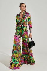 ON VACAY TIE FRONT CROP TOP