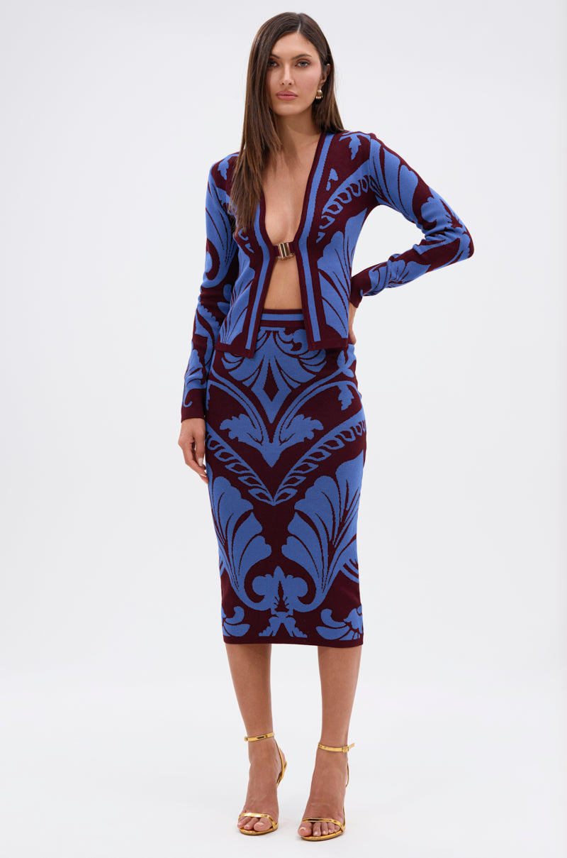 GIVE ME LOVE MIDI SKIRT