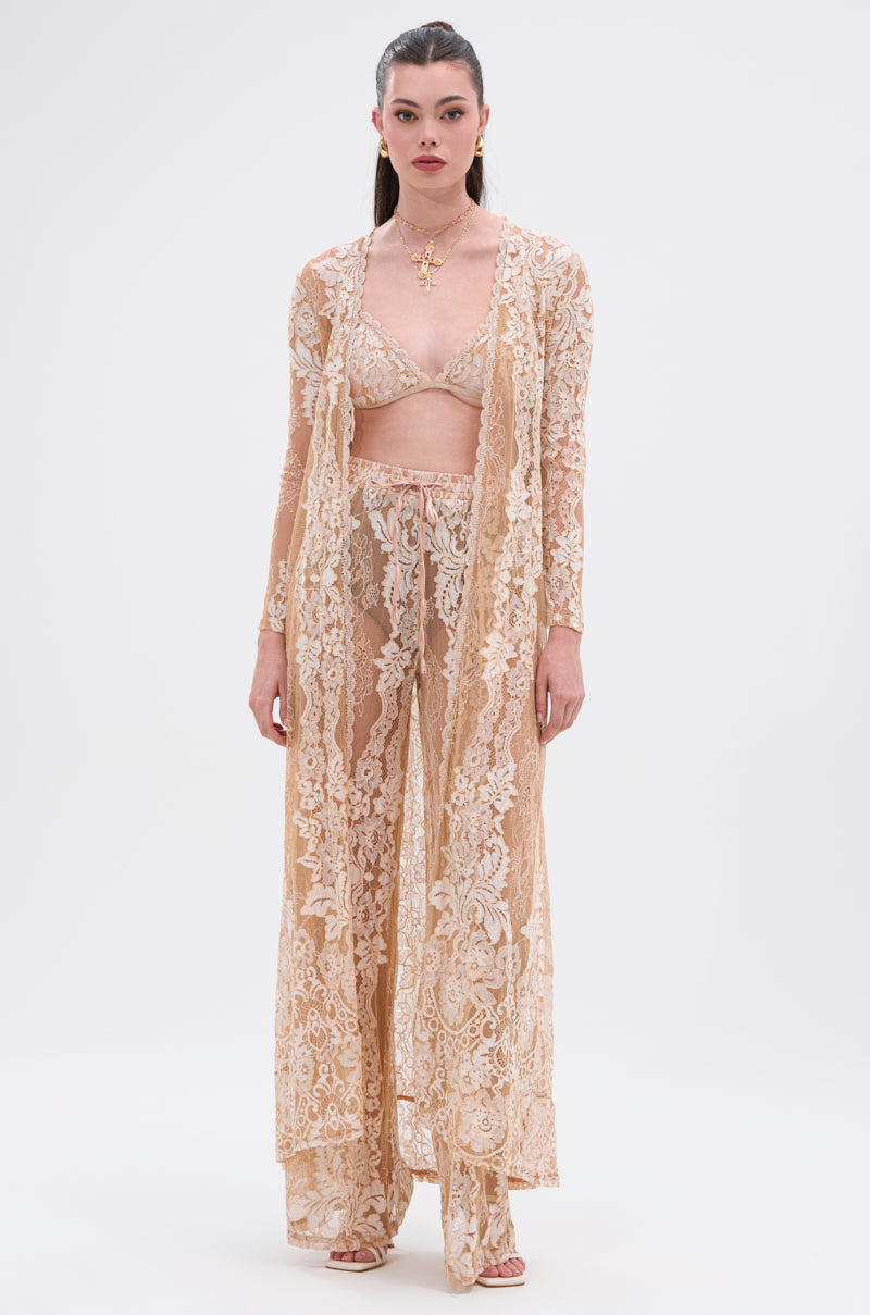 RESORT VIBES LONG LACE CARDIGAN