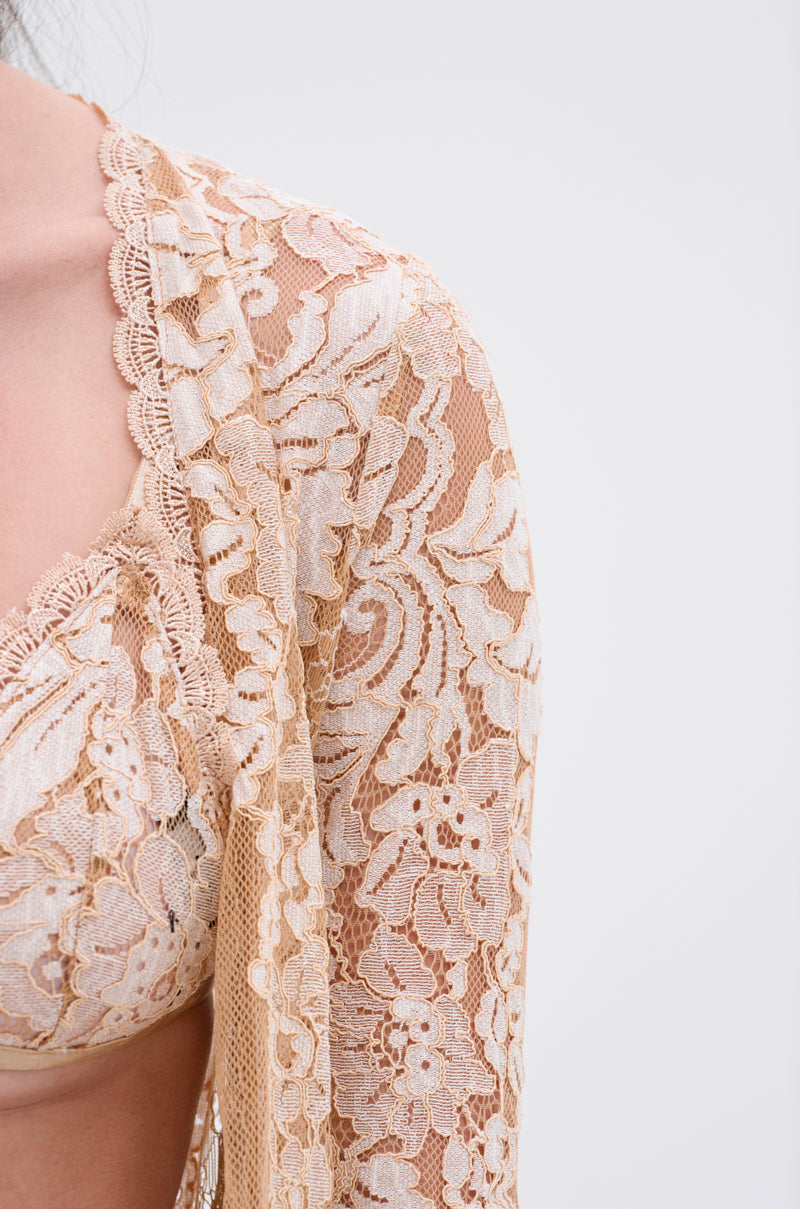 RESORT VIBES LONG LACE CARDIGAN