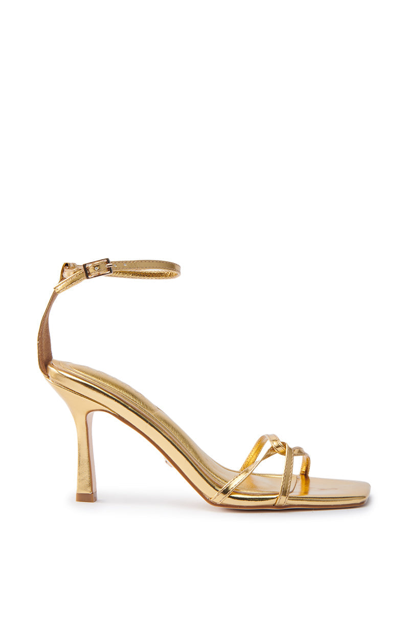 AKIRA CALSITE GOLD STILETTO SANDAL