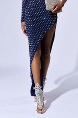 AZALEA WANG CIBRIAN SILVER GLADIATOR EMBELLISHED SANDAL