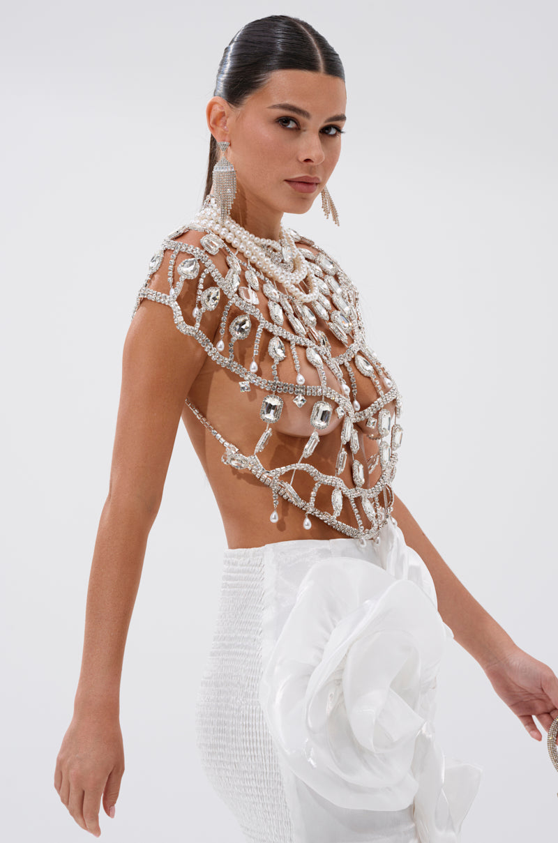 RUBY QUEEN RHINESTONE BLOUSE