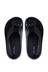 AKIRA COMPASSION BLACK SANDAL