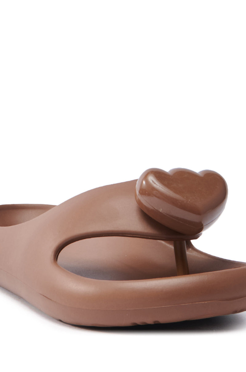 AKIRA COMPASSION BROWN SANDAL