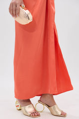 AZALEA WANG CORABELLE GOLD NOVELTY HEEL SANDAL