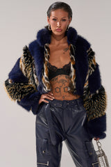 CYCLONE PATCHWORK FAUX FUR