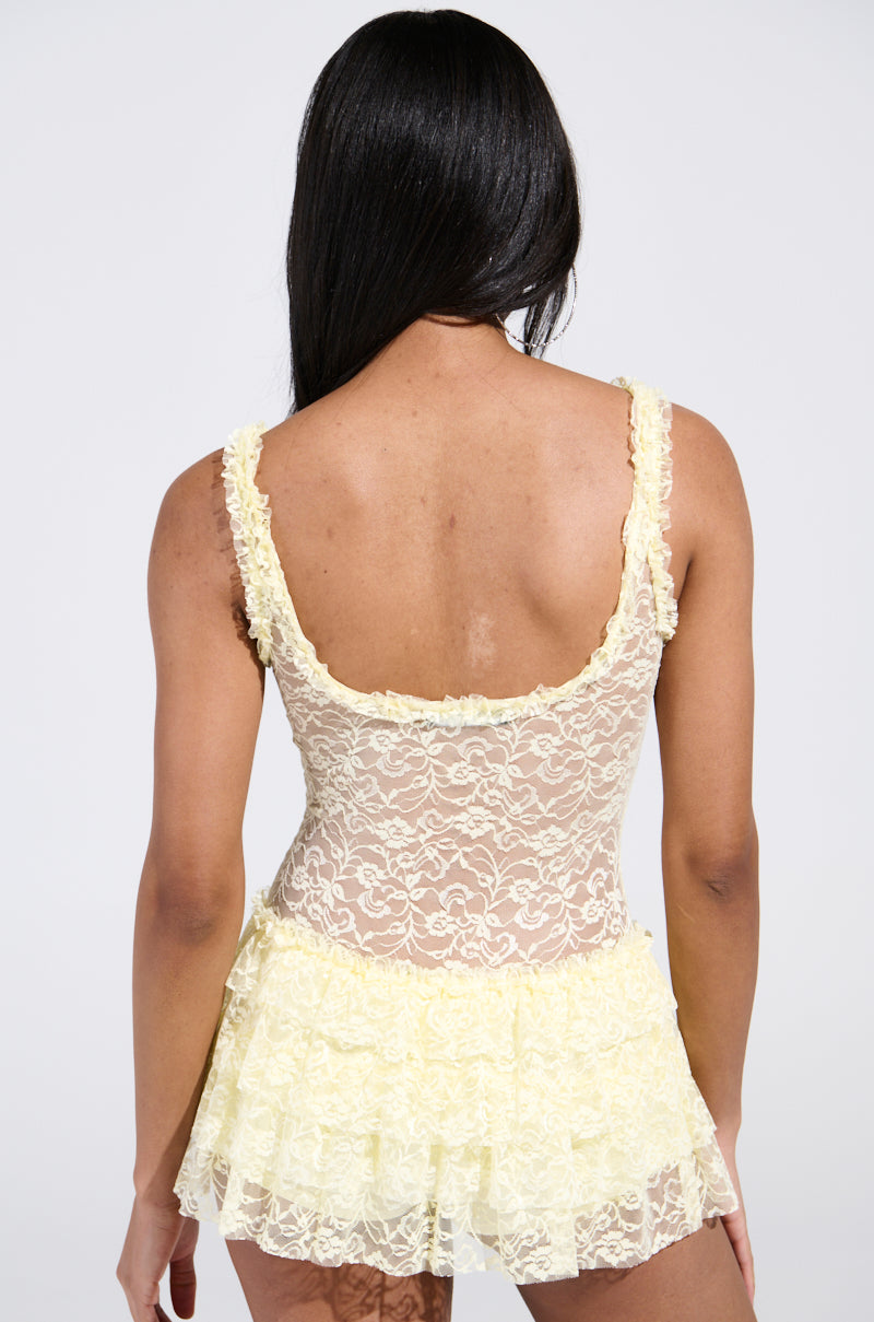 DREAMING ABOUT YOU LACE MINI DRESS