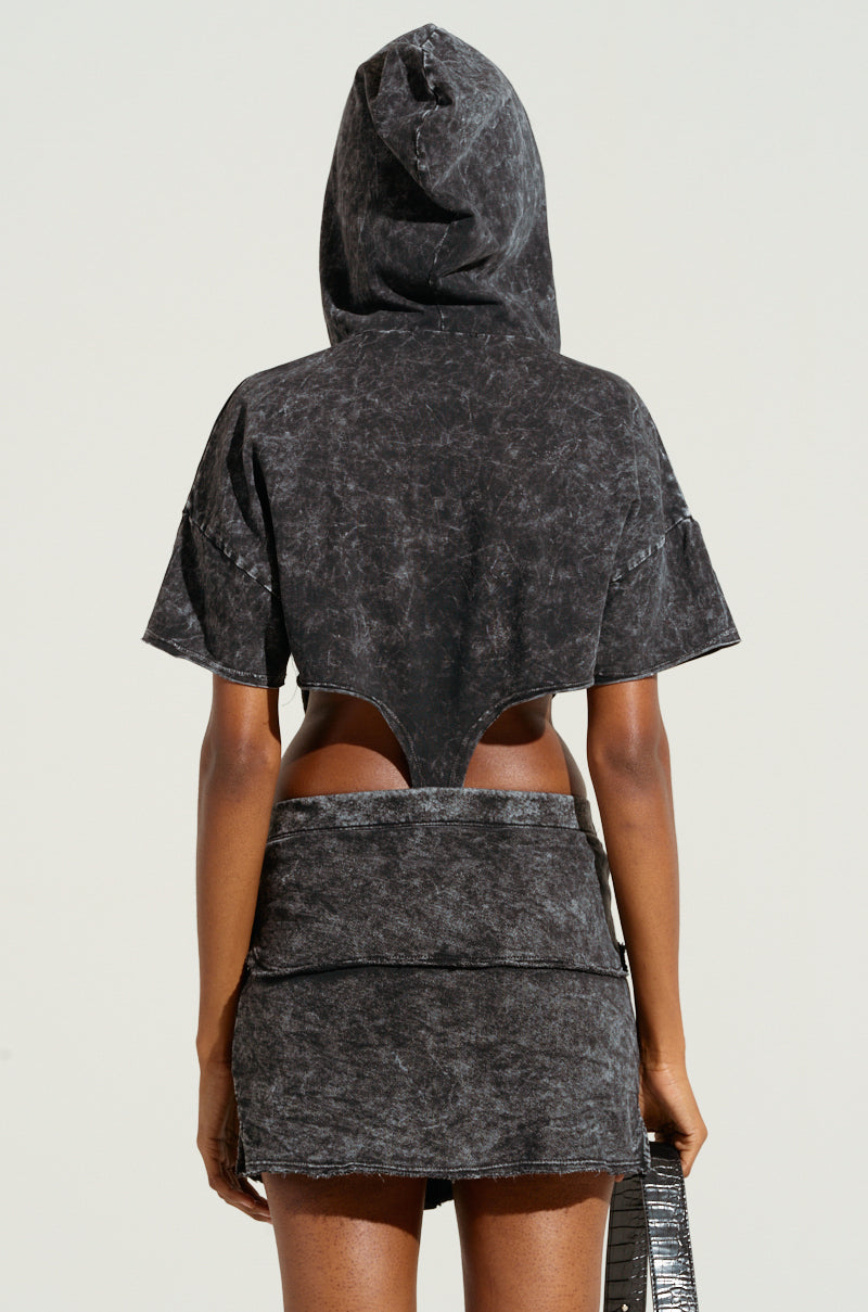 TOO GOOD TO BE TRUE ZIPPED CUTOUT DRESS