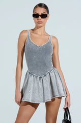 HELLO SUMMER KNIT MINI DRESS