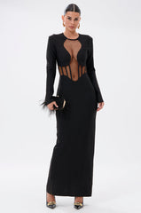 A NIGHT OUT BANDAGE MAXI DRESS