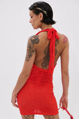 ALWAYS BEST DRESSED MINI DRESS IN RED