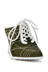 AZALEA WANG DALARY GREEN STILETTO PUMP