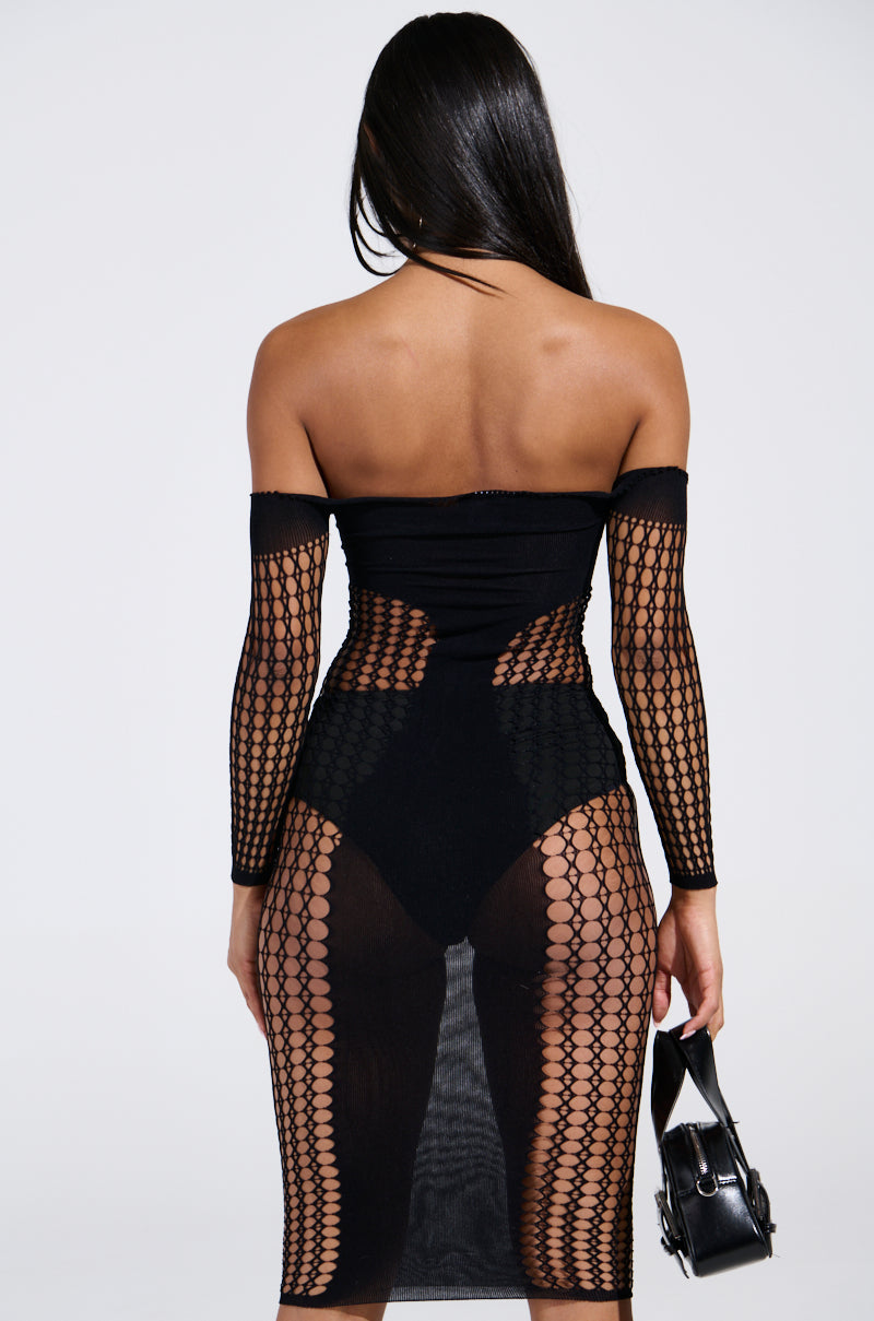 STAY IN YOUR LANE SEAMLESS MIDI DRESS