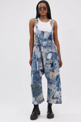 FOR THE GRAM PATCHWORK OVERALLS